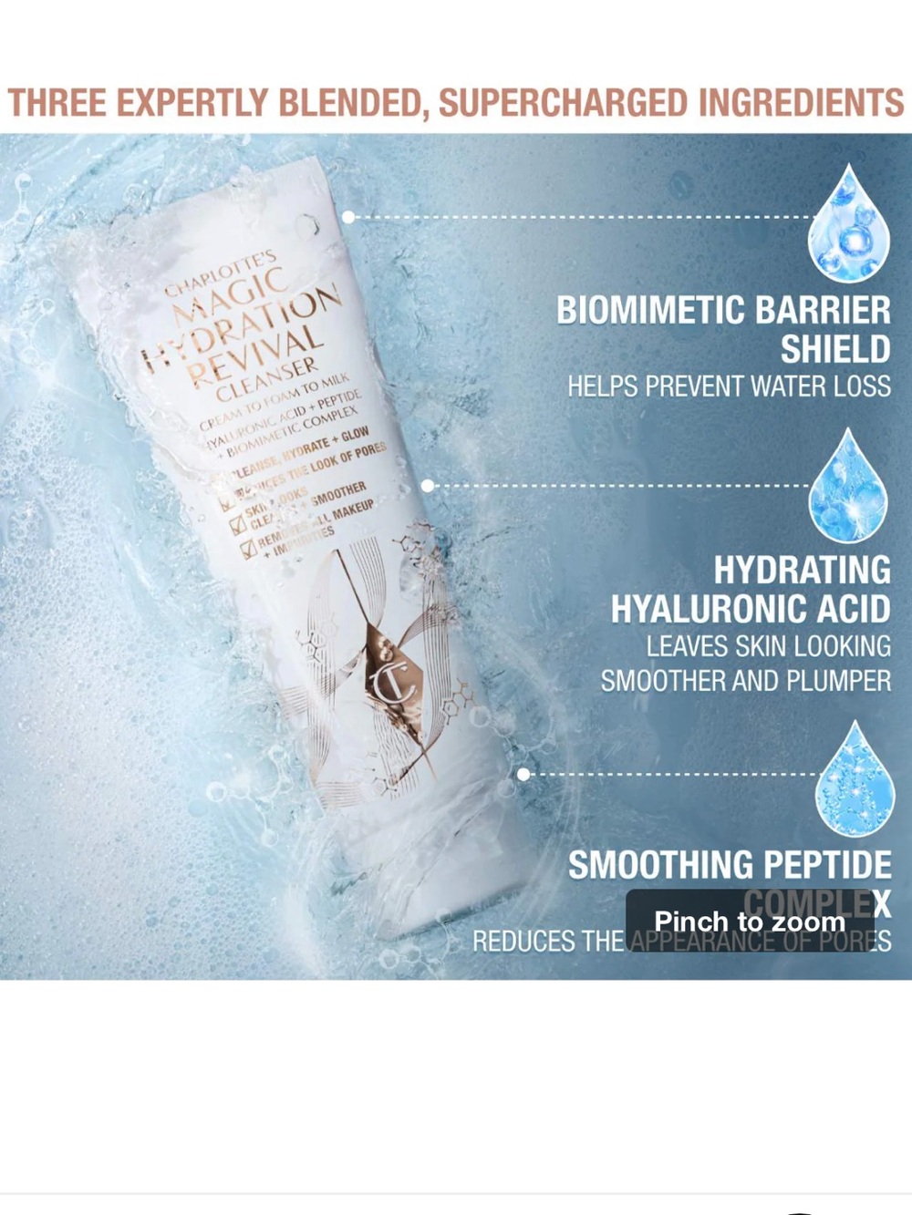 Charlotte Tilbury magic cleanser.